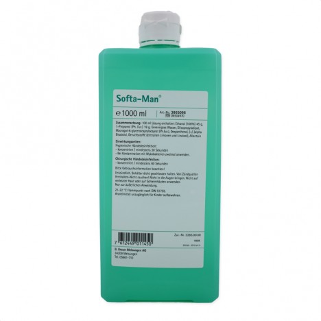 СОФТАМАН / SOFTA-MAN® 1000 ML ХИГИЕННА И ХИРУРГИЧНА ДЕЗИНФЕКЦИЯ НА РЪЦЕ