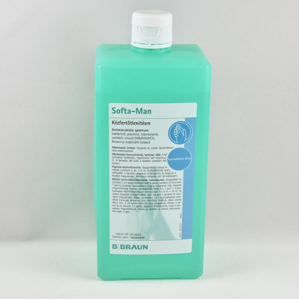 СОФТАМАН ВИСКОРЪБ / SOFTA-MAN® ViscoRub 1000 ml  ХИГИЕННА И ХИРУРГИЧНА ДЕЗИНФЕКЦИЯ НА РЪЦЕ