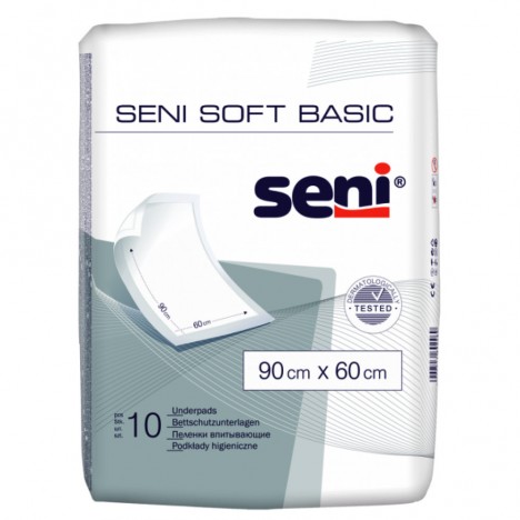 Чаршафи еднократни Seni Soft Basic 90 x 60 cm X 10 бр.
