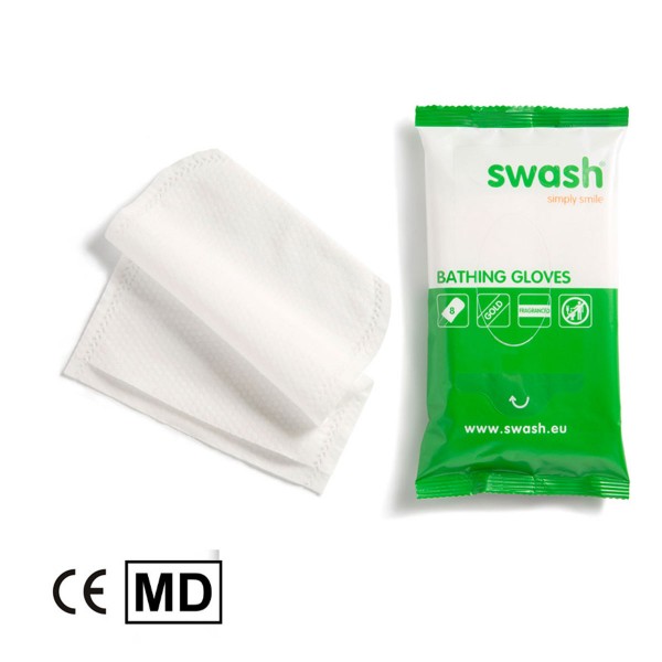 Влажни ръкавици за къпане ароматизирани Swash® Bathing Gloves Х 8 