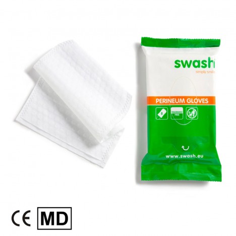 Влажни ръкавици при инконтиненция без аромат Swash® Perineum Х 8