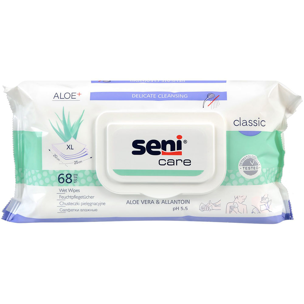 Мокри кърпи за тяло Сени Кеър Класик / Seni Care Classic X 68