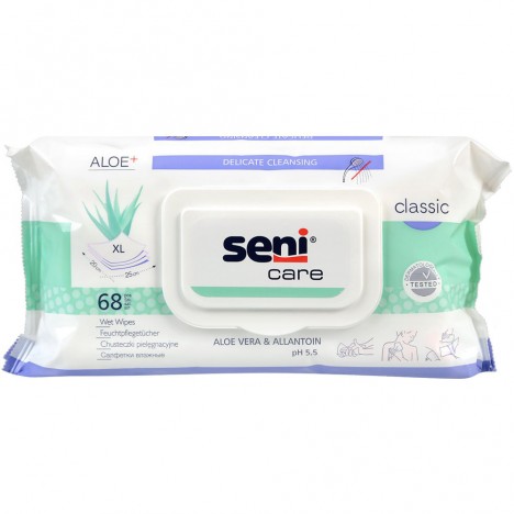 Мокри кърпи за тяло Сени Кеър Класик / Seni Care Classic X 68