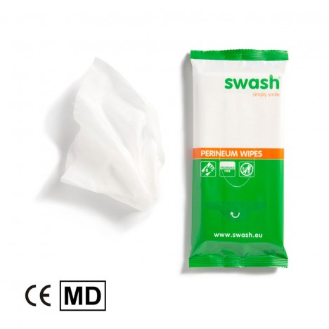 Влажни кърпи при инконтиненция без аромат Swash Perineum X 8