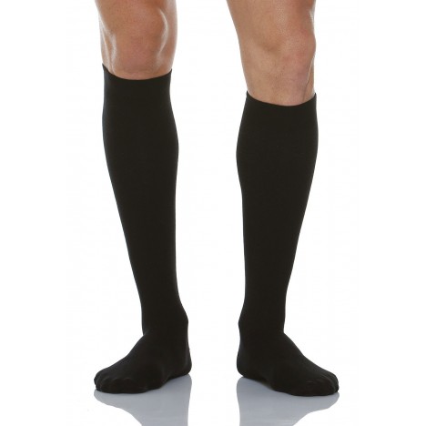 Компресивни чорапи унисекс до коляното 280 DEN (22-27 mmHg) RelaxSan® Cotton Socks 920, черен цвят