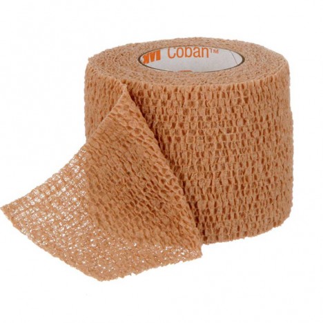 Самозалепващ / кохезивен бинт 3M™ Coban™ 5 cm X 4.5 m (Телесен цвят)
