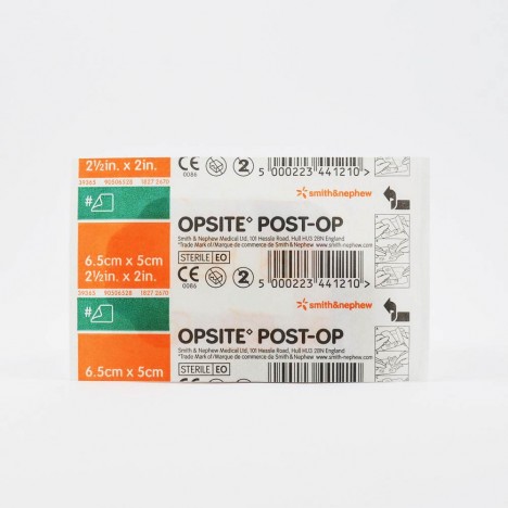 Opsite Post-Op 6.5 X 5см / Опсайт Пост-Оп Водоустойчива превръзка за рани 